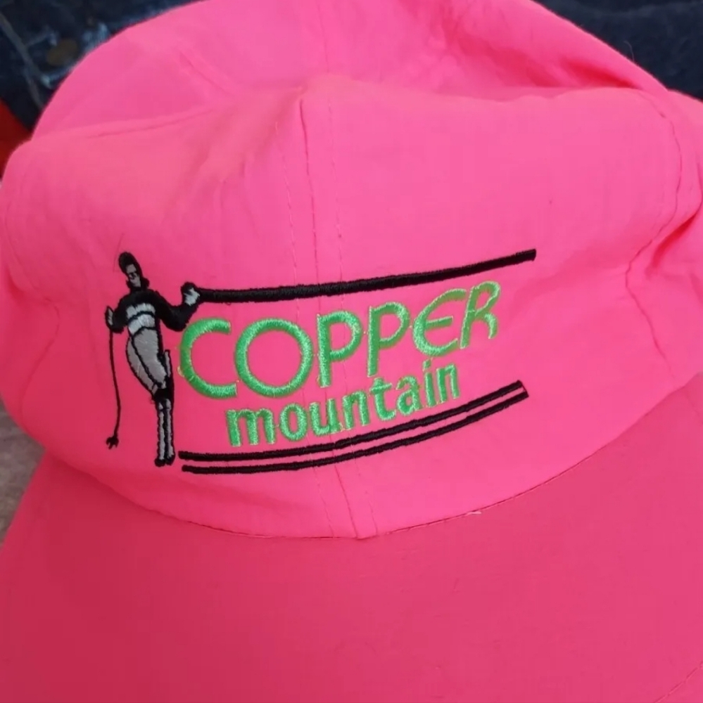 Vintage 90s Copper Mountain ski theme hat adjustable